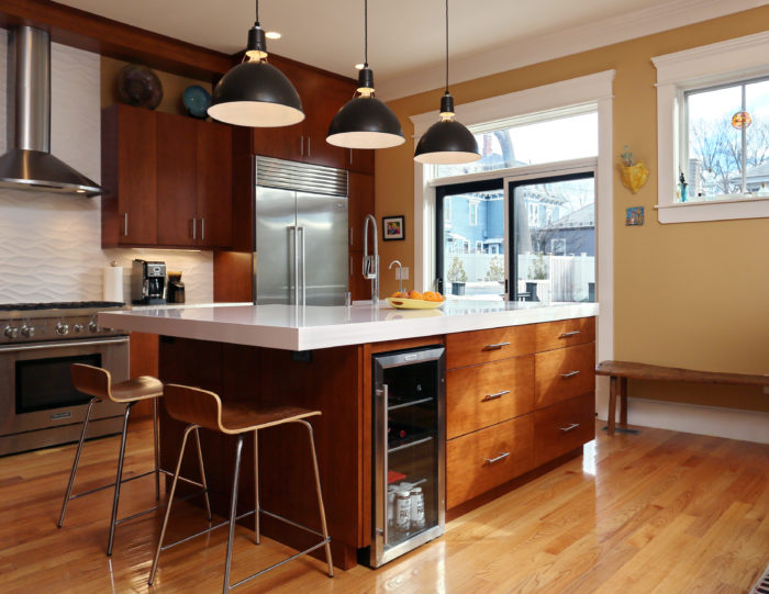 modern kitchen island